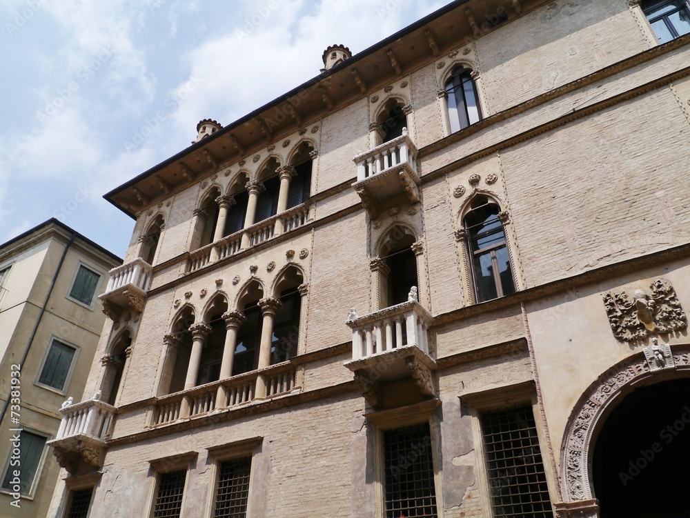 A historic palace in vicenza in Italy