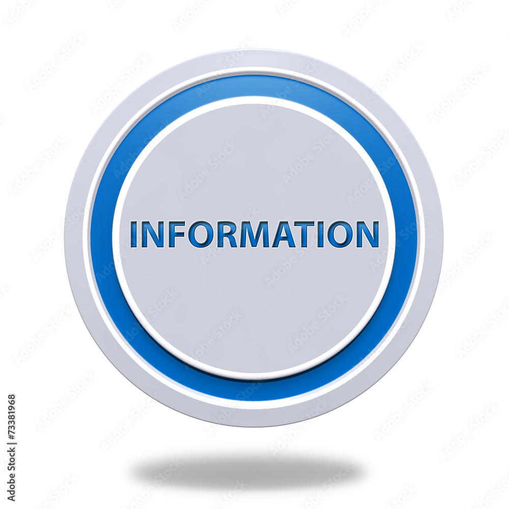 information circular icon on white background information circular icon on white background