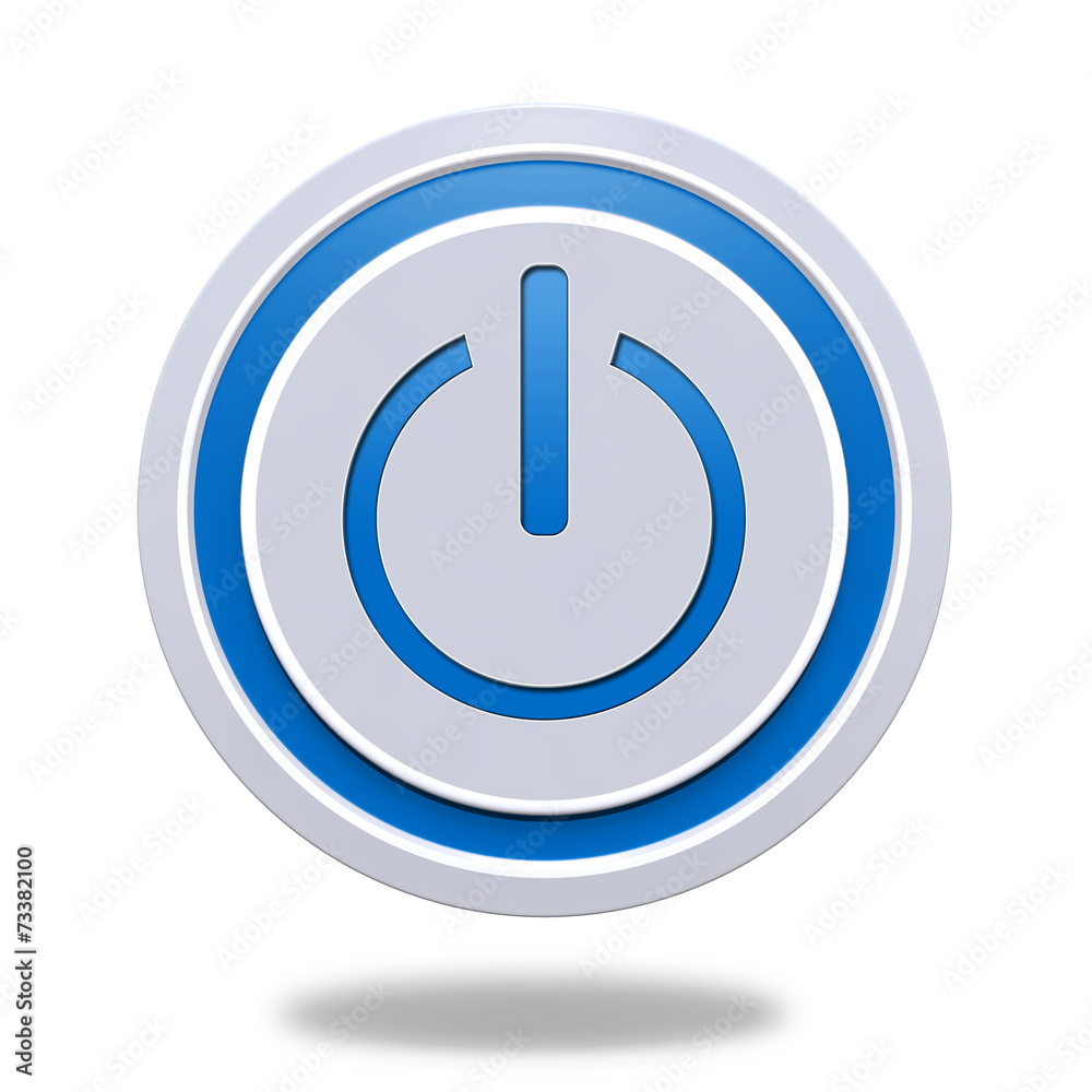 power circular icon on white background power circular icon on white background