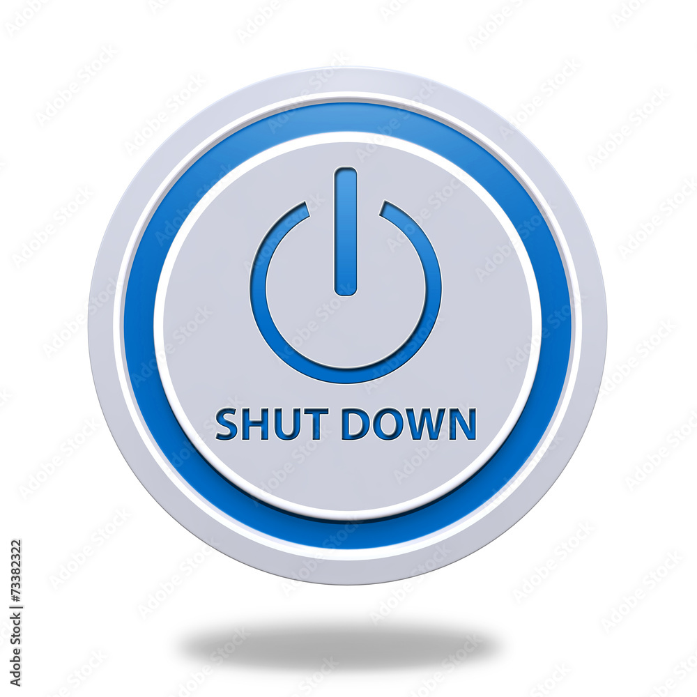 power circular icon on white background power circular icon on white background