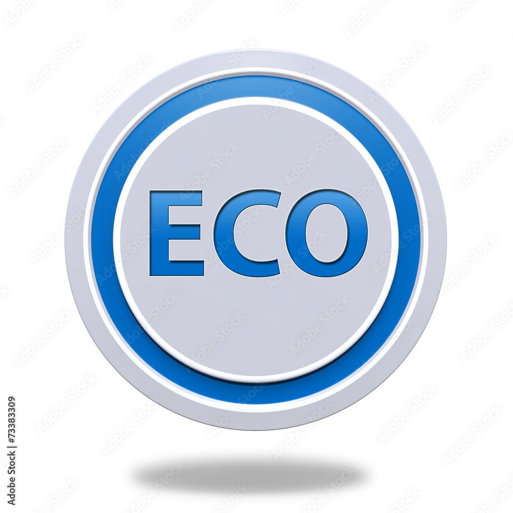 eco circular icon on white background eco circular icon on white background