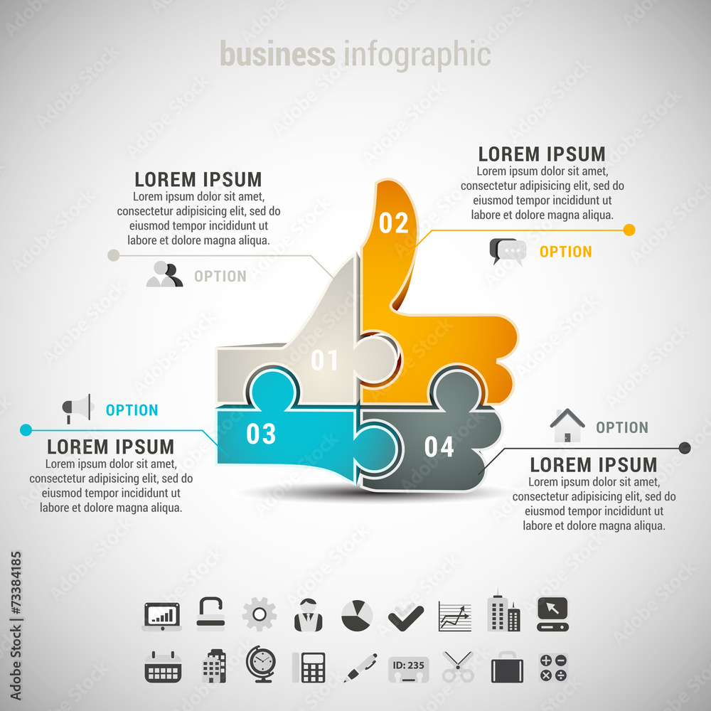 Business Infographic - obrazy, fototapety, plakaty 