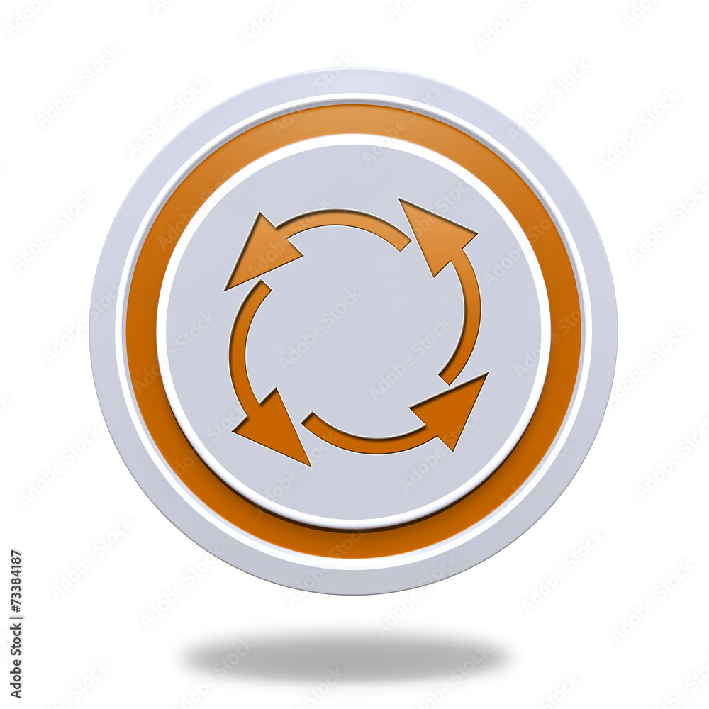 recycle circular icon on white background recycle circular icon on white background