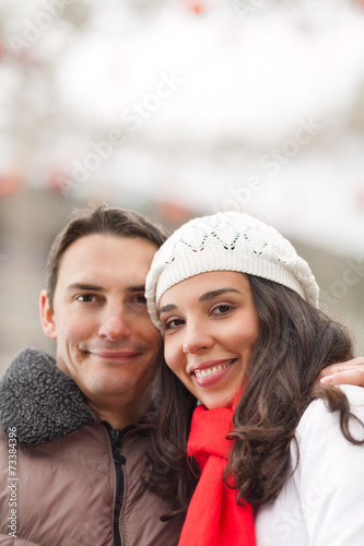 Happy young couple portrait © bokan