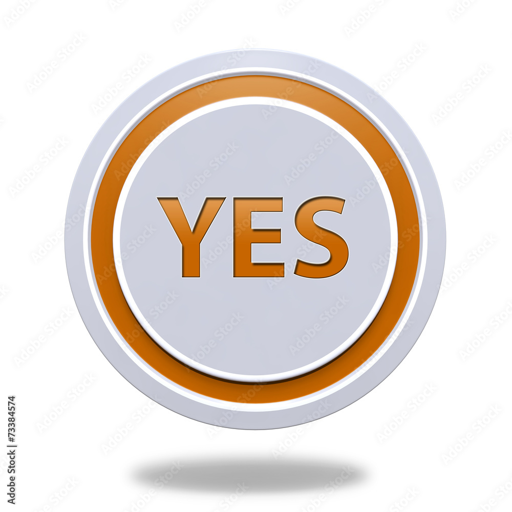 yes circular icon on white background yes circular icon on white background