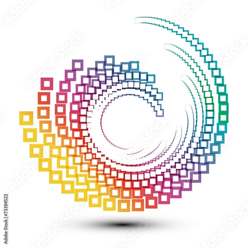 Abstract stylish swirl shape, design element