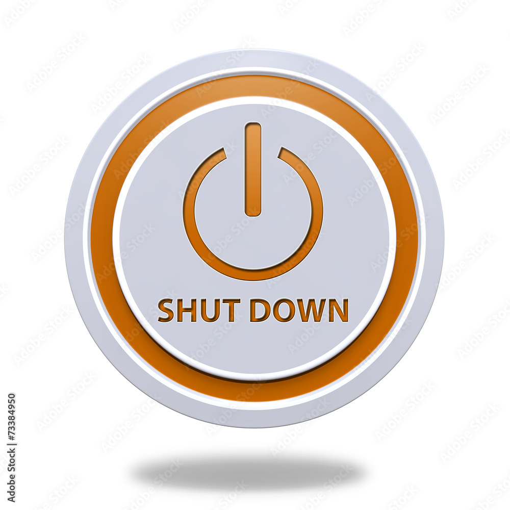 power circular icon on white background power circular icon on white background