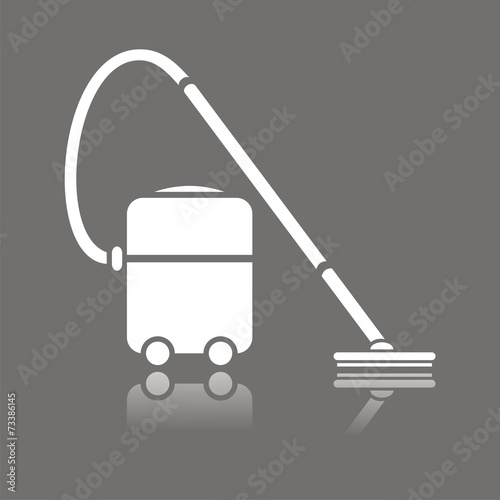 Icono aspirador industrial reflejo FO
