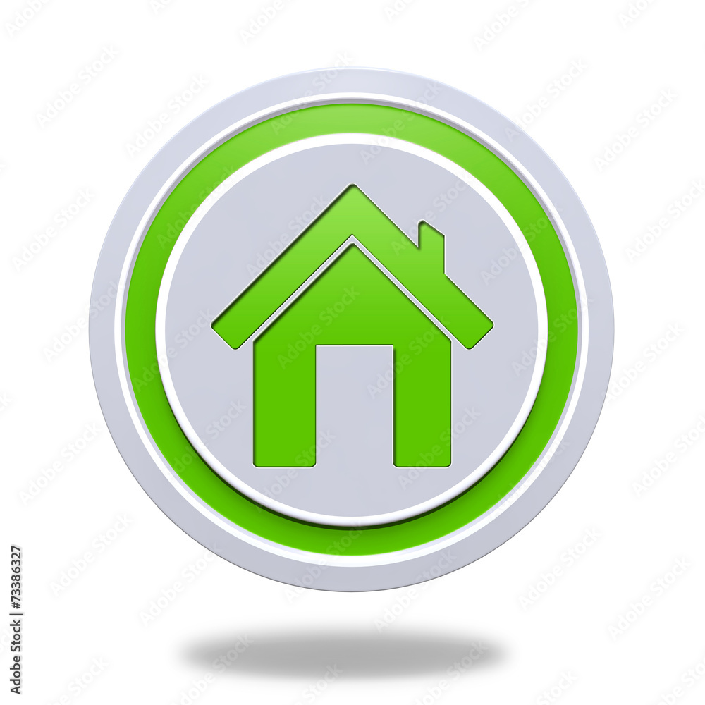home circular icon on white background home circular icon on white background
