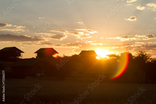 African sunset photo