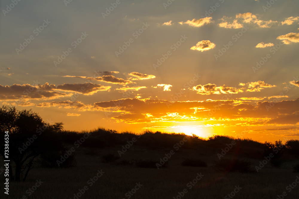 Obraz premium African sunset