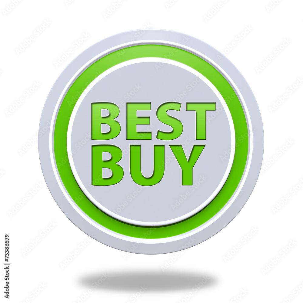 Best buy circular icon on white background Best buy circular icon on white background