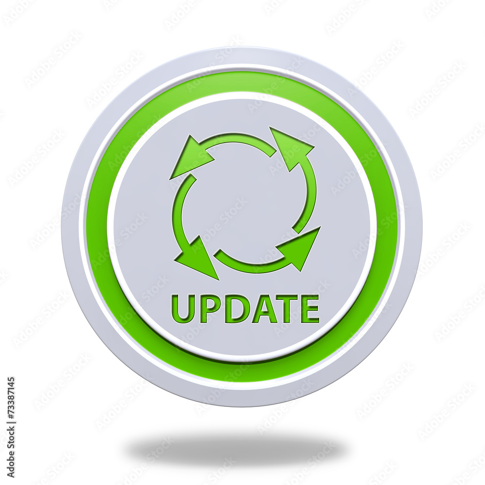 Update circular icon on white background Update circular icon on white background