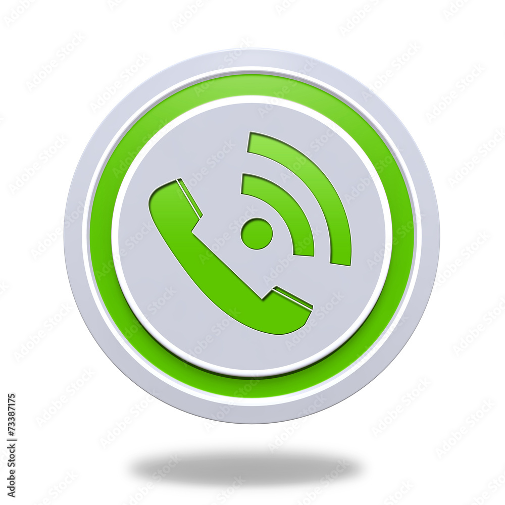 calls circular icon on white background calls circular icon on white background