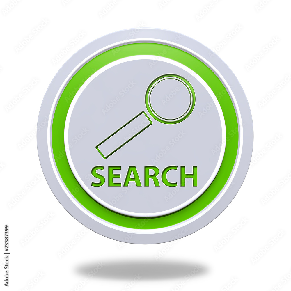 Search circular icon on white background Search circular icon on white background