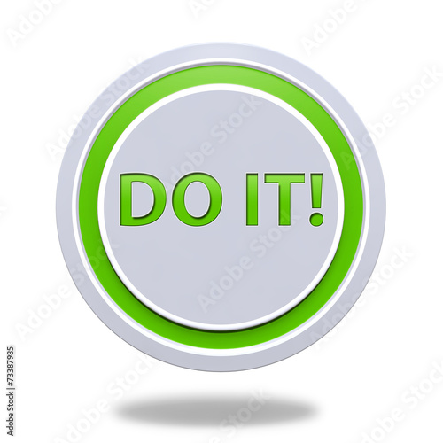 Do it circular icon on white background