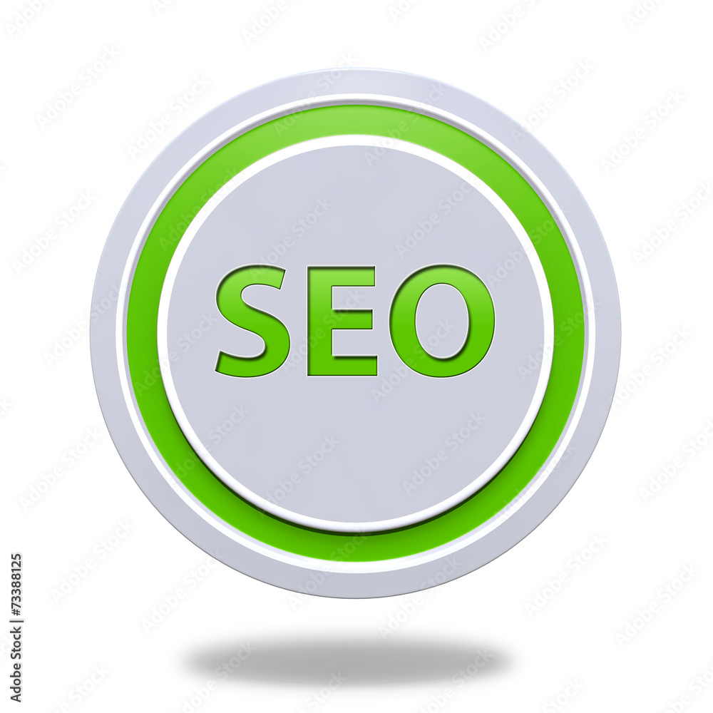 Seo circular icon on white background Seo circular icon on white background