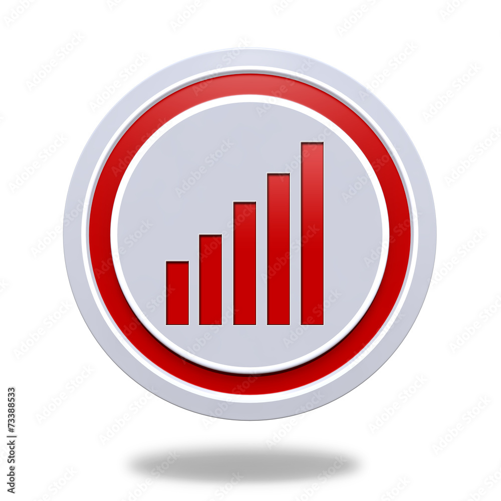 signal circular icon on white background signal circular icon on white background