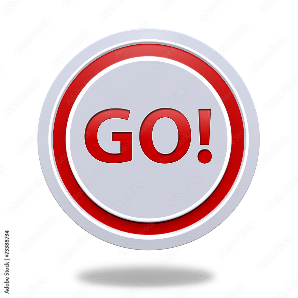 go circular icon on white background go circular icon on white background