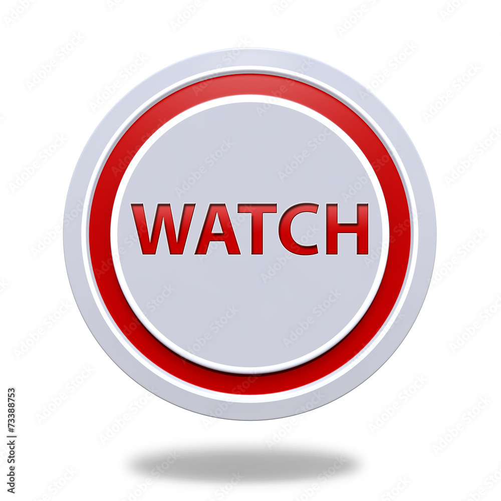 watch circular icon on white background watch circular icon on white background