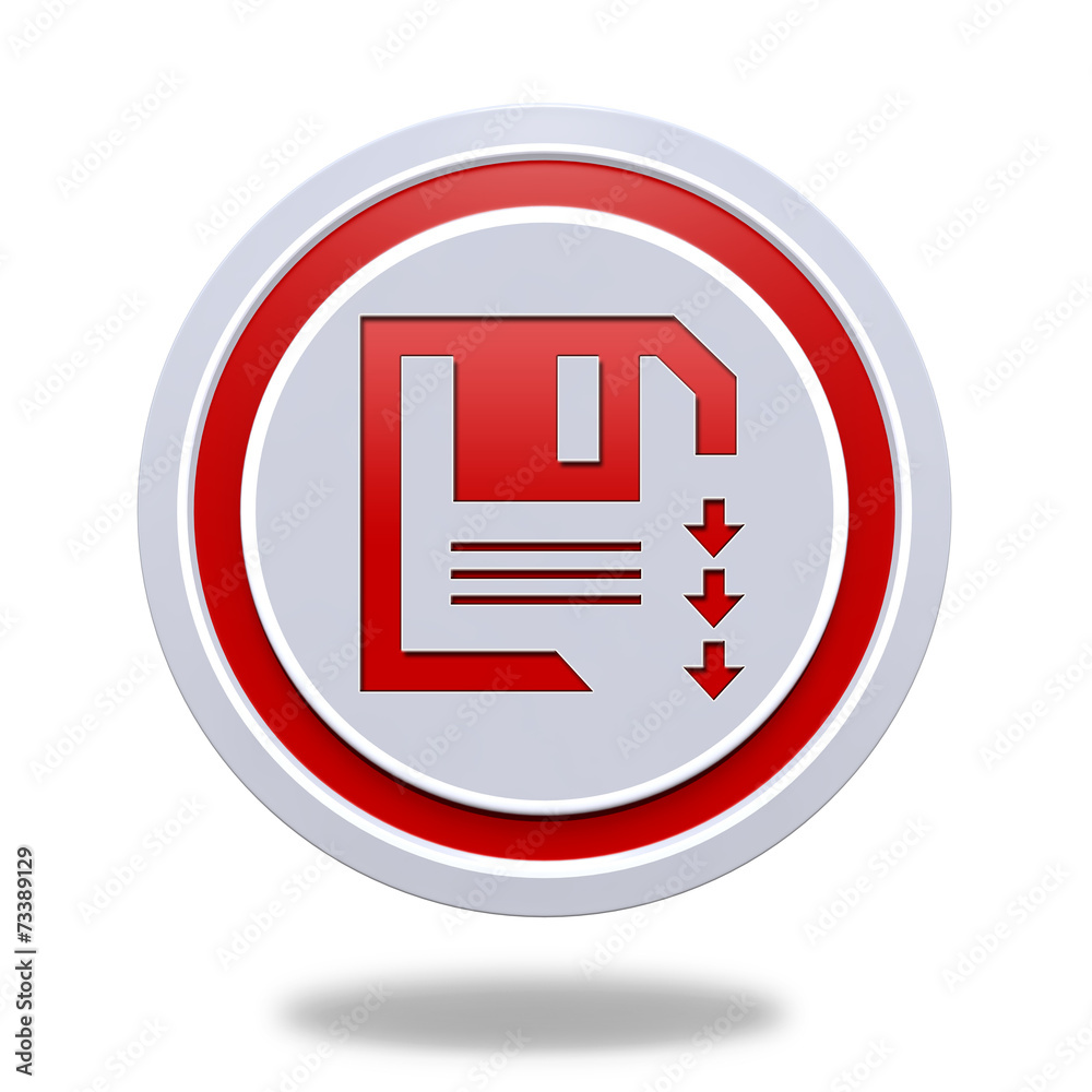 Save circular icon on white background Save circular icon on white background