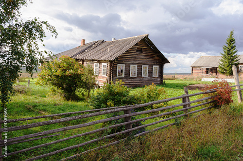 Old wooden house in North Russia