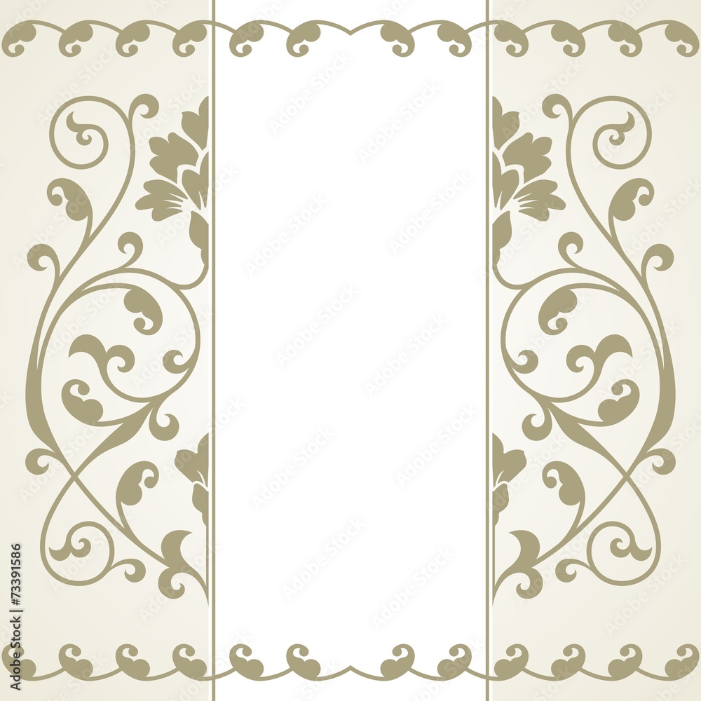 Floral pattern for invitation or greeting card. Floral pattern for invitation or greeting card.