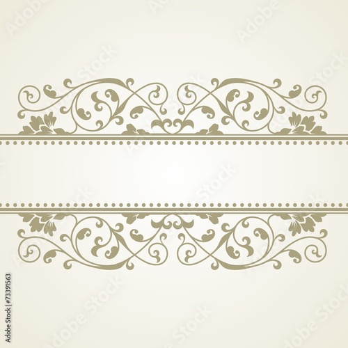 Floral pattern for invitation or greeting card.