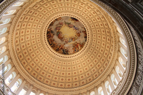 Cupola of United States Capitol Building  Washington DC