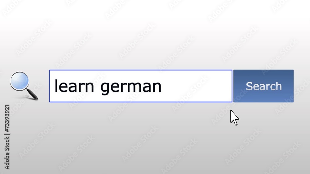 Learn german - graphics browser search query, web page