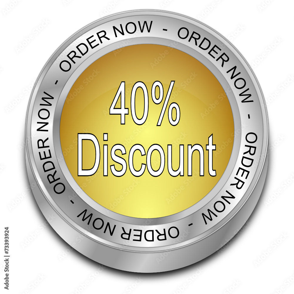 40% Discount - Order now Button