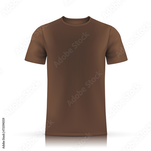 brown T-shirt template