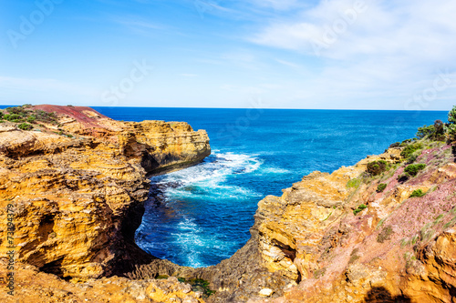 Fototapeta Naklejka Na Ścianę i Meble -  seascape,landscape and skyline ofthe great ocean road,australia