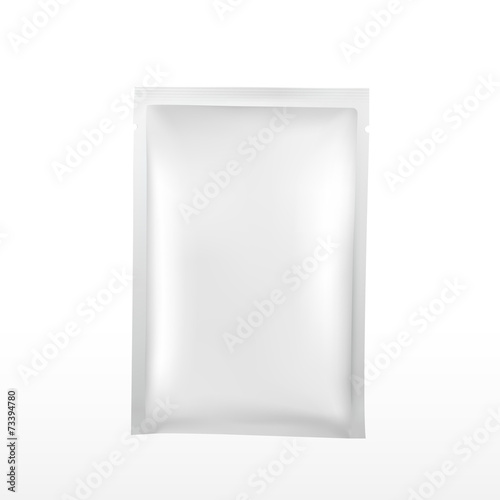 blank plastic package for cosmetics isolated on white