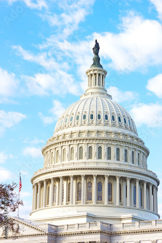 The dome of US Capitol building in Washington DC
