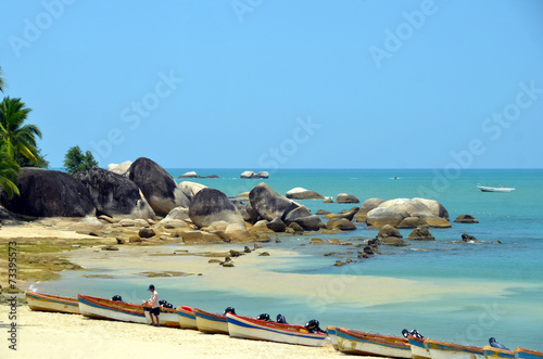 Boat rentals in the park World's end, China, Hainan, Sania photo