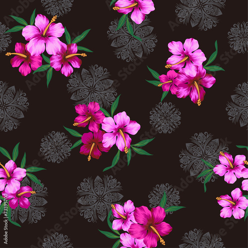 ハイビスカスのパターン