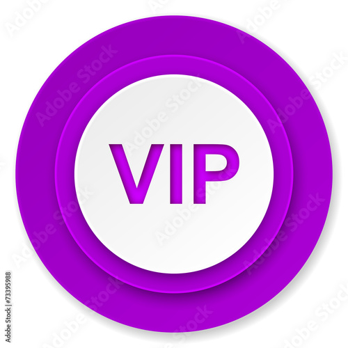 vip icon, violet button