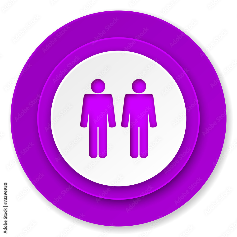 couple icon, violet button, people sign, team symbol couple icon, violet button, people sign, team symbol