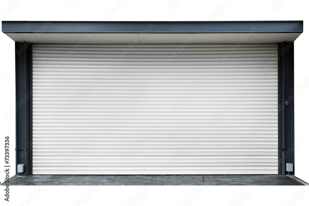 Shutter door and floor isolated Shutter door and floor isolated