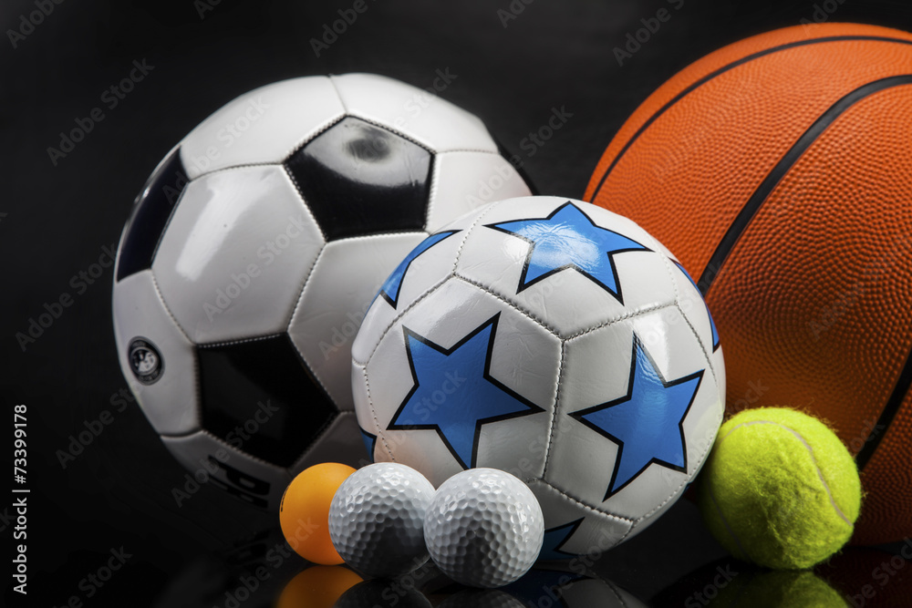 Sports accessories. paddles, sticks, balls and more Sports accessories. paddles, sticks, balls and more