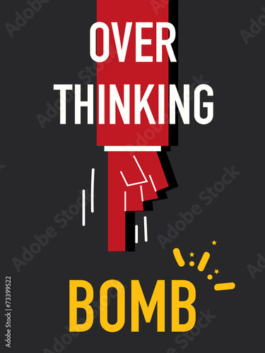 Word OVER THINKING