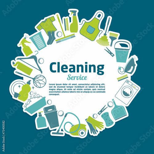 Cleaning service illustration.