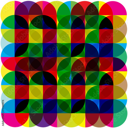 color vector rainbow circles background