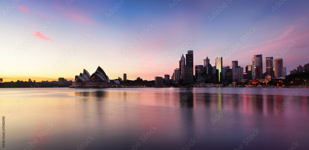 Sydney City  Skyline at sunrise - obrazy, fototapety, plakaty 