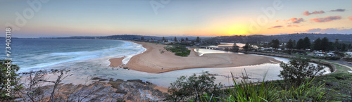 North Narrabeen beach and lakes entrance views Australia