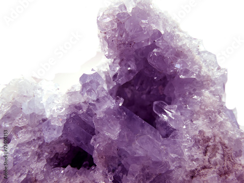 Obraz na płótnie amethyst geode geological crystals