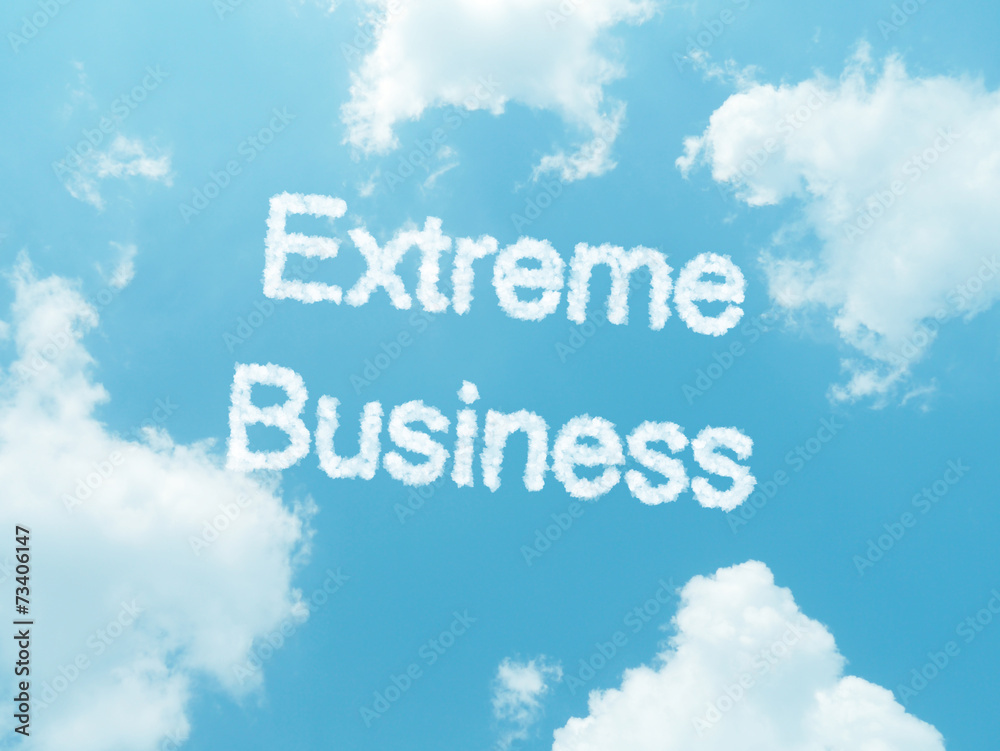 cloud words with design on blue sky background cloud words with design on blue sky background
