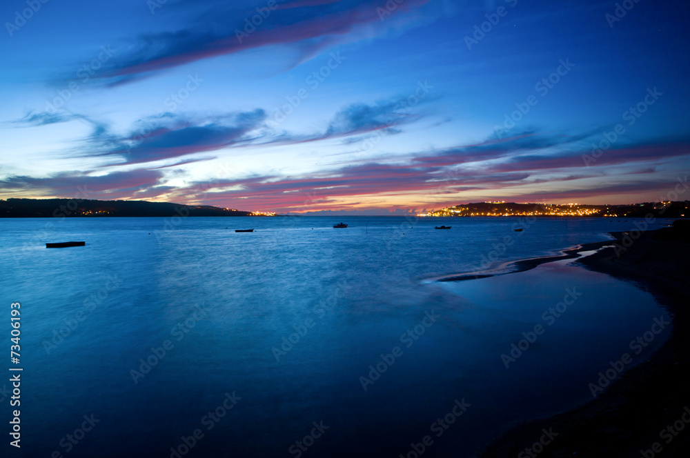 Fototapeta premium Sunset at Obidos Lagoon