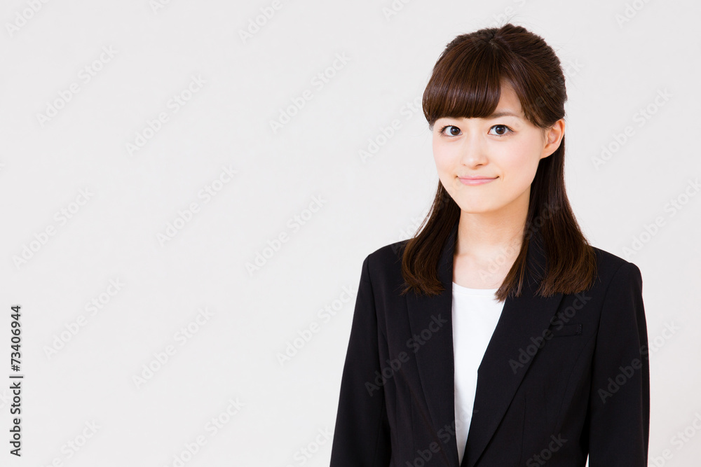 asian businesswoman on white background asian businesswoman on white background